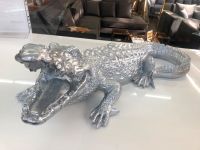 Krokodil Alligartor Figur Deko Silber Wetterfest 88 cm Bremen - Neustadt Vorschau