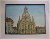 Frauenkirche Dresden mit Acryl auf Elbsand/ Baumwolltuch gemalt Nürnberg (Mittelfr) - Röthenbach b Schweinau Vorschau