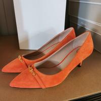 Escada Damen Hochhackige Schuhe Pumps tropical Orange 37 Mitte - Tiergarten Vorschau