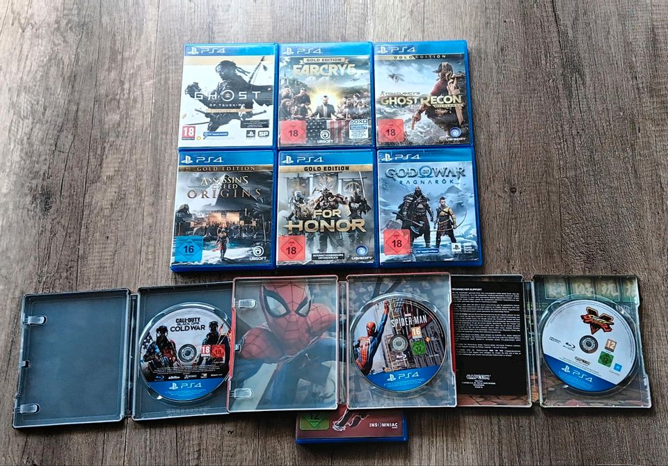 Ps4 Spiele Sammlung 9st. ab 18. Steelbook und Gold Edition in Waldbröl