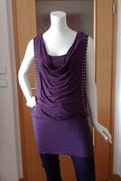 Laura Scott 36 Lagenshirt Longshirt Nieten Wasserfall aubergine Brandenburg - Bernau Vorschau
