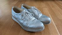 Budapester Lederschuhe Silber Gr 38 Stuttgart - Vaihingen Vorschau