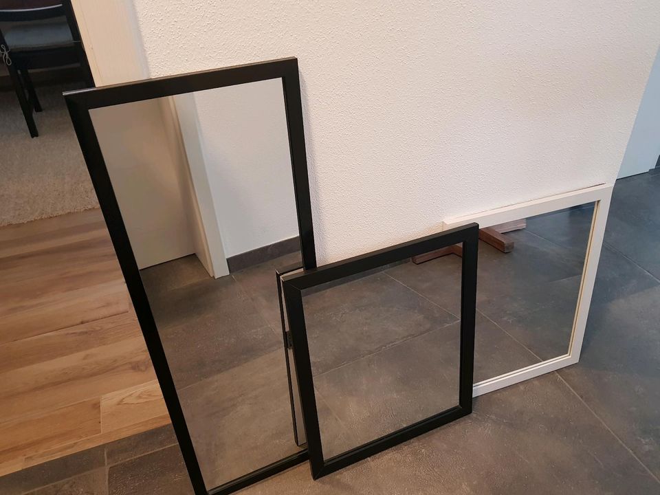 Spiegel IKEA schwarz weiß 3 Stück in Dreis
