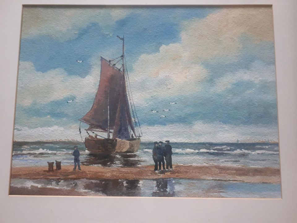 Aquarell Bild Ostsee Gemälde in Gülzow-Prüzen