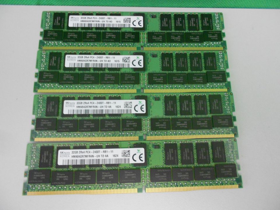 4 Stück SK hynix 32GB (128GB) DDR4 RAM 2Rx4 PC4-2400T HMA84GR7MFR in Regensburg