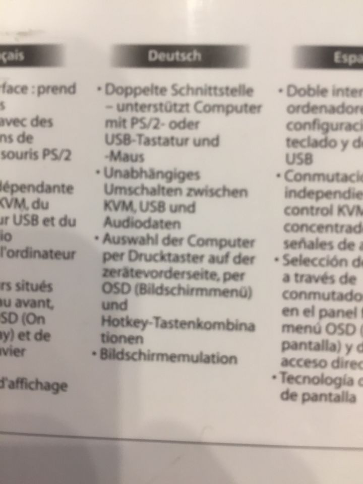 PC Umschalter von Aten 2-Port USB KVMP Switch in Mönchengladbach