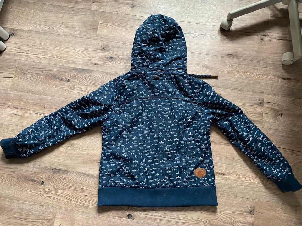 Naketano Übergangsjacke „Schnizzel“ blau  Schiffchen Gr. XL TOP in Haar