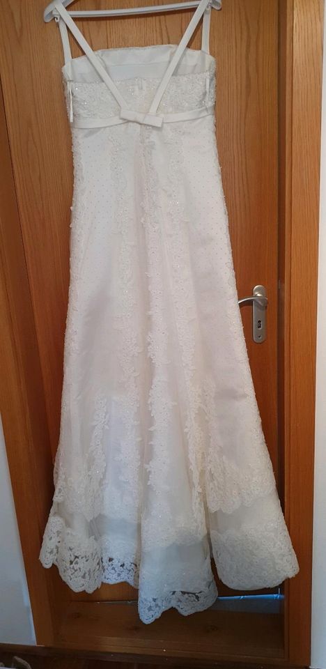 Brautkleid creme weiß Gr.38/40 in Schelklingen