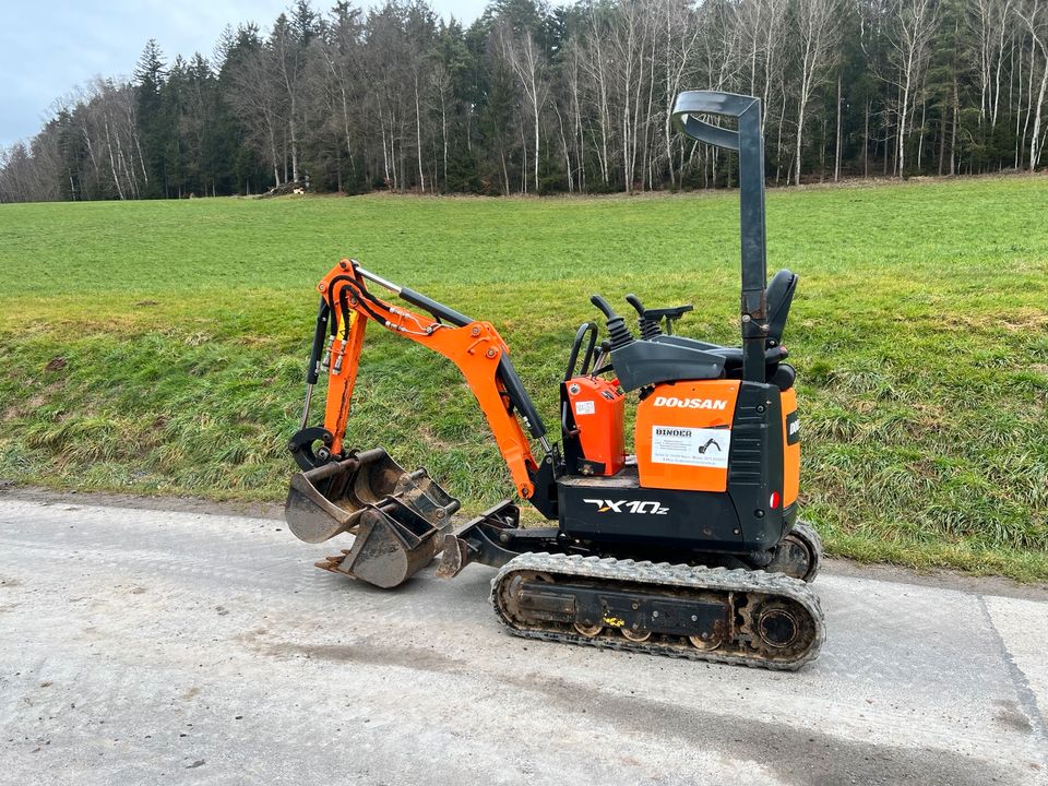 Doosan Dx 10z Minibagger Bagger Vermieten Verleih Bruttopreis in Regen