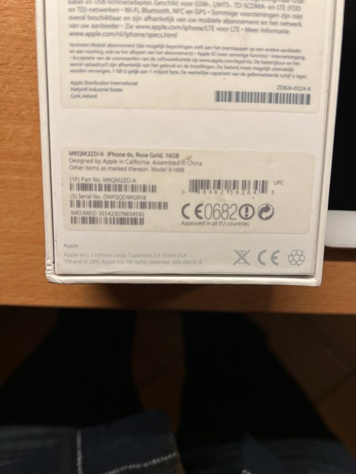 iPhone 6s, 16GB, A1688 in Witzhave