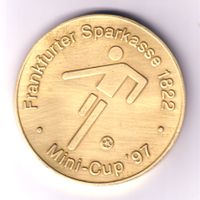 Medaille Fußball-Mini-Cup '97 Frankfurter Sparkasse 1822, Minicup Sachsen-Anhalt - Halle Vorschau
