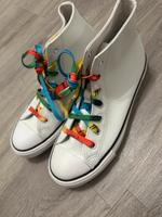 Weiße Sneakers Chucks von Heidi Klum wie neu Lederoptik Nordrhein-Westfalen - Hamm Vorschau