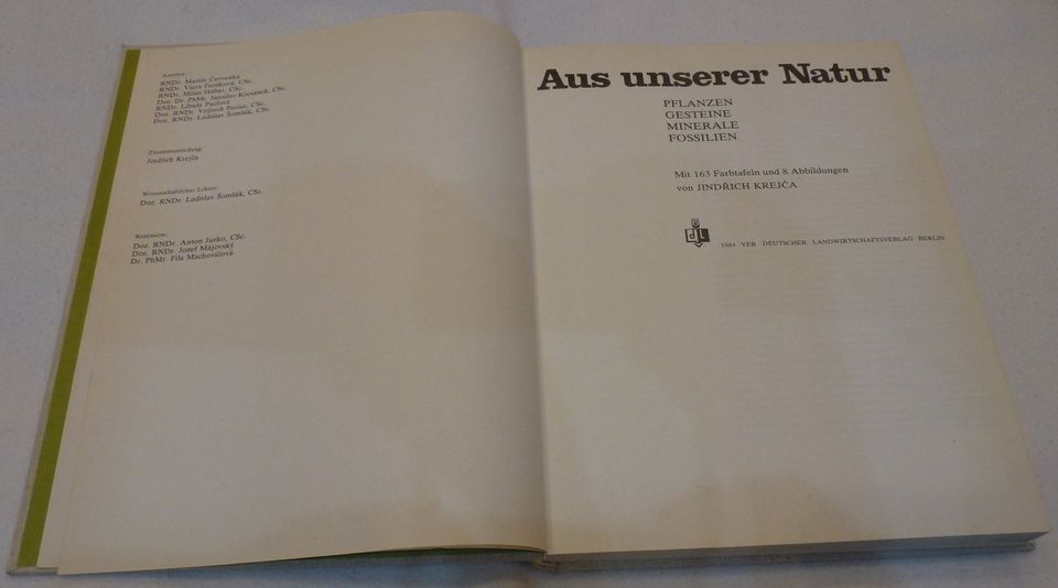 Aus unserer Natur Pflanzen Gesteine Minerale Fossilien 1984 in Berlin