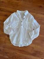 H&M Musselin Bluse weiß XS 34 36 Hemd Baumwolle Leinen Oversized München - Ludwigsvorstadt-Isarvorstadt Vorschau