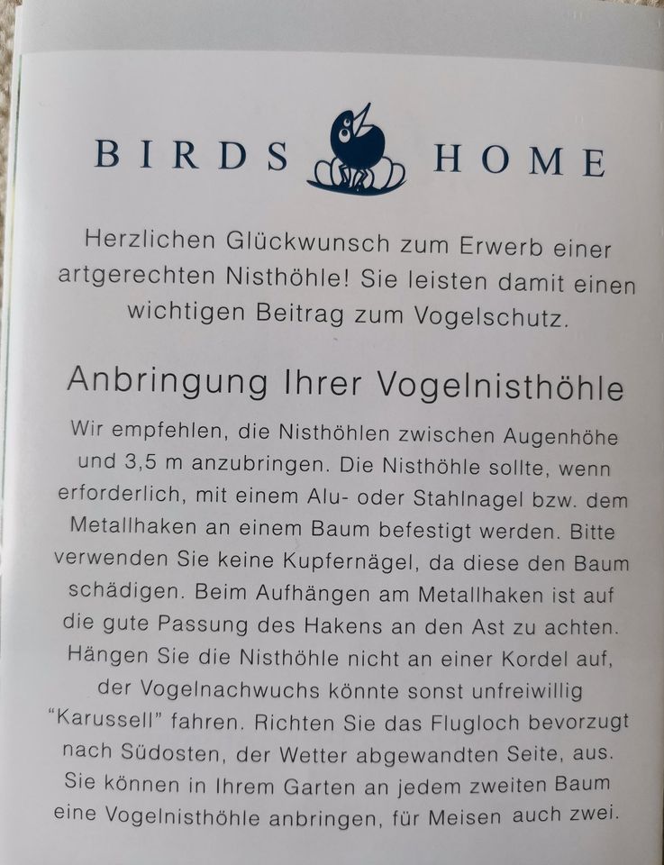 NEU - Nisthilfe Gilitzer Birds Home Porzellan Libelle, Vogel Haus in Kolkwitz