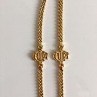 Orig Christian Dior Logo Monogram Kette 18k Gold vg Halskette Berlin - Mitte Vorschau