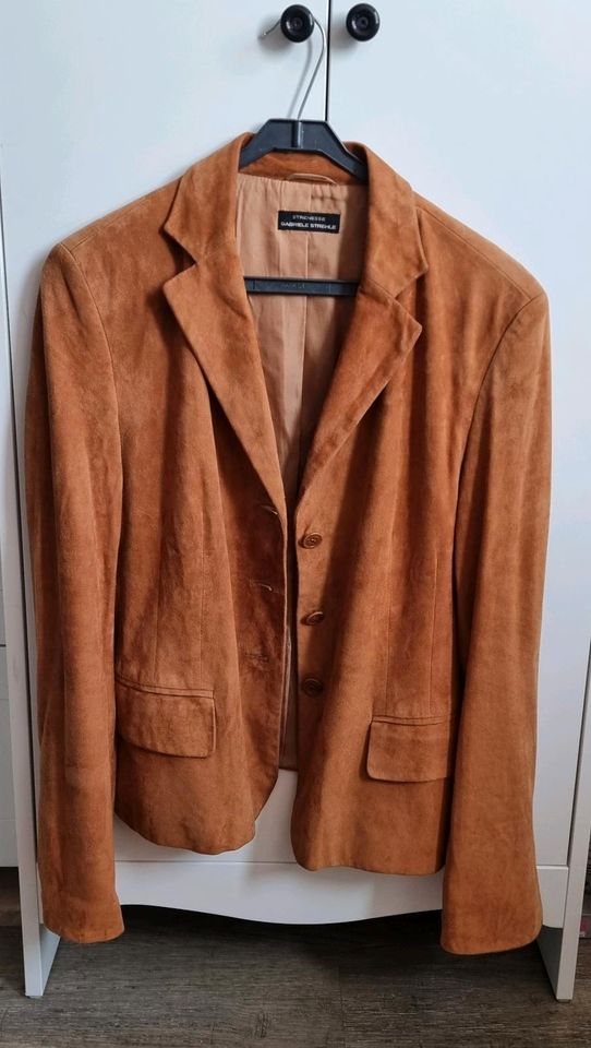 Strenesse Lederjacke Verlours ECHT Blazer 38/40 braun neuwertig in Bergheim