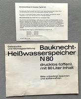 Betriebsanleitungen Bauknecht (ca. 1970 – 1980er Jahre) - VINTAGE Hessen - Mörlenbach Vorschau