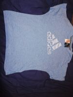 Adidas T-Shirt metallic Aufdruck gr 152 blau Nordrhein-Westfalen - Gladbeck Vorschau