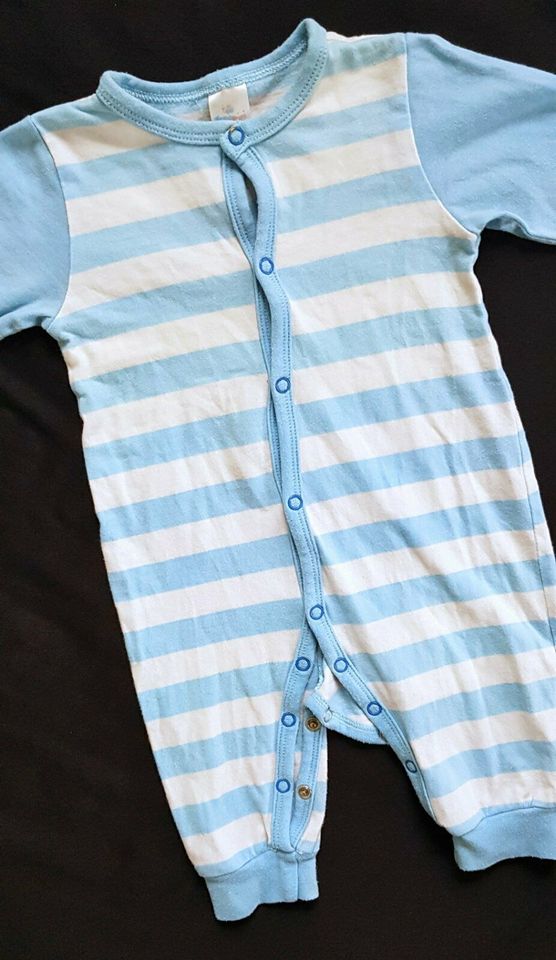 Topomini ❤ Blau weiß gestreifter Schlafanzug - Gr 56 - Baby in Dresden