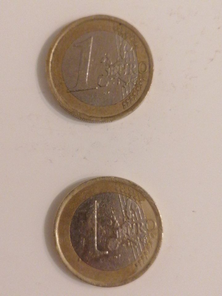 Seltene 1 Euro Münzen vom Jahre 2002 in Bergisch Gladbach