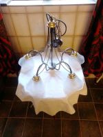 Lampe mit 5 Lampenschirmen aus Milchglas (nostalgisch) Bayern - Amberg Vorschau