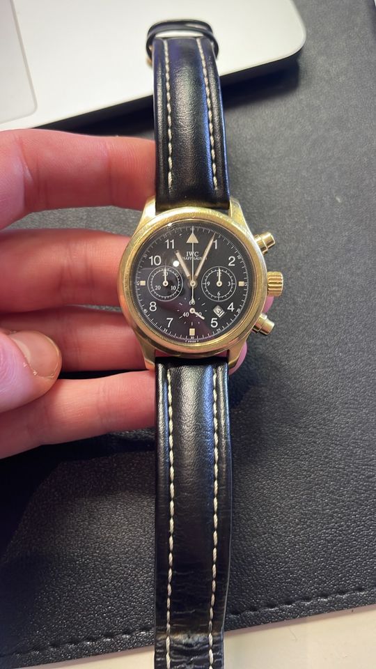 IWC Fliegerchronograph Gelbgold in Marburg