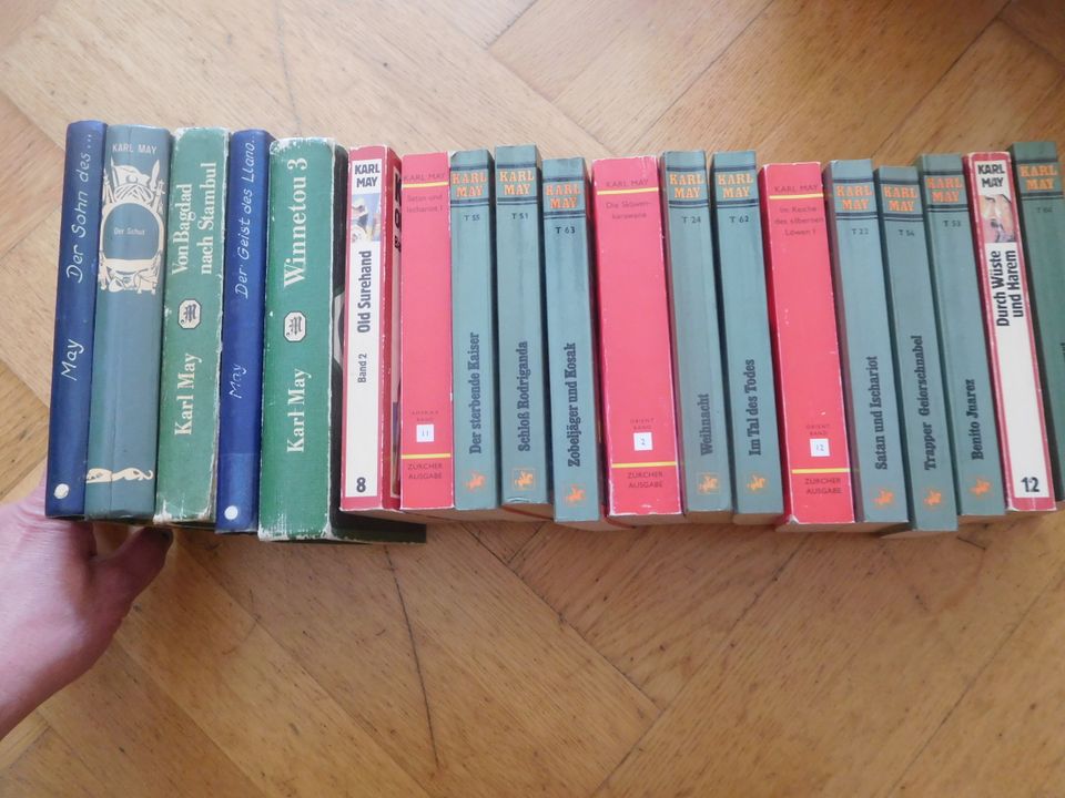Sammlung alte Karl May Bücher 19 Stück in Dresden