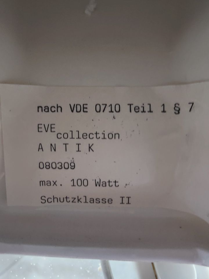 Lampe Keramik Antik Collektion XXL Größe Höhe inkl. Schirm 62cm in Eschenlohe