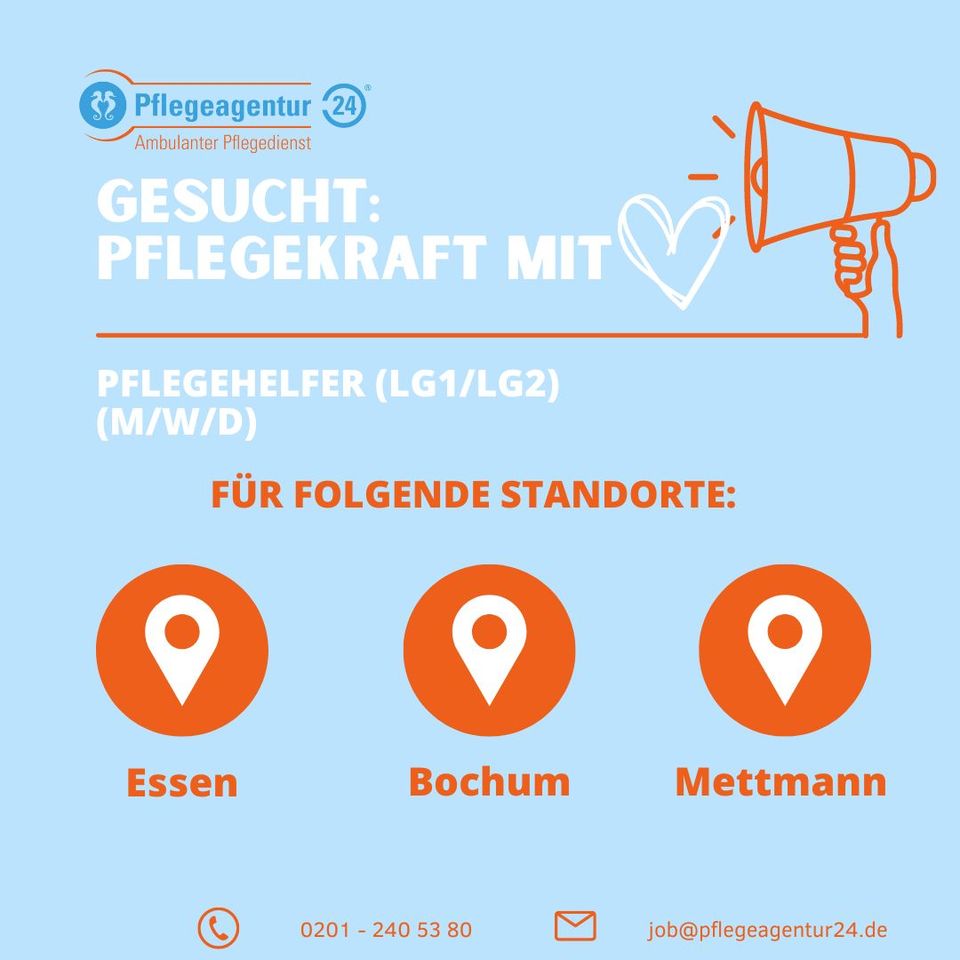 Pflegekräfte (m|w|d) auf 520€-Basis in Essen in Essen