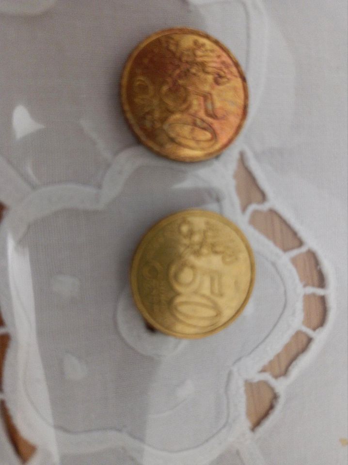 2 x 50 Cent Münzen 2001 in Bayreuth