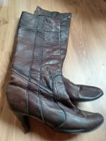 Mexx Stiefel High Heels hoher Schaft Gr.38 Braun Leder Baden-Württemberg - Salem Vorschau