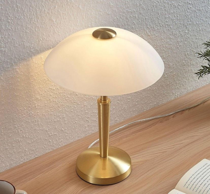 NEU Lindby Tisch Lampe Leuchte Büro Licht Beleuchtung Nacht Gold in Villingen-Schwenningen