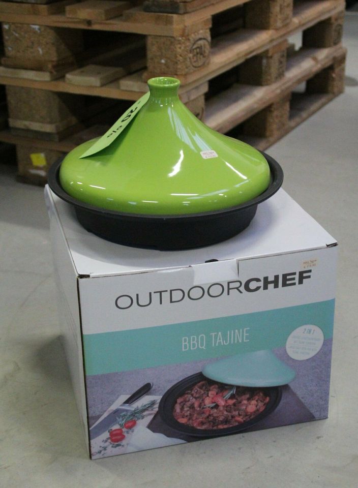 Outdoorchef BBQ Tajine grün 2 in 1 Gusseisenpfanne in Gersthofen