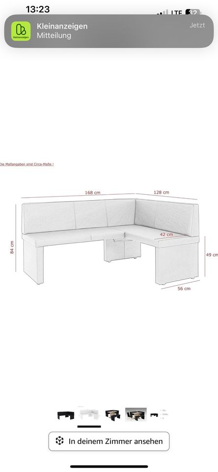 Ikea Leder Sitz Ecke in Zepelin