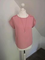 Damen Bluse Shirt Top rosa Spitze Gr L 40 wie neu Niedersachsen - Friesoythe Vorschau