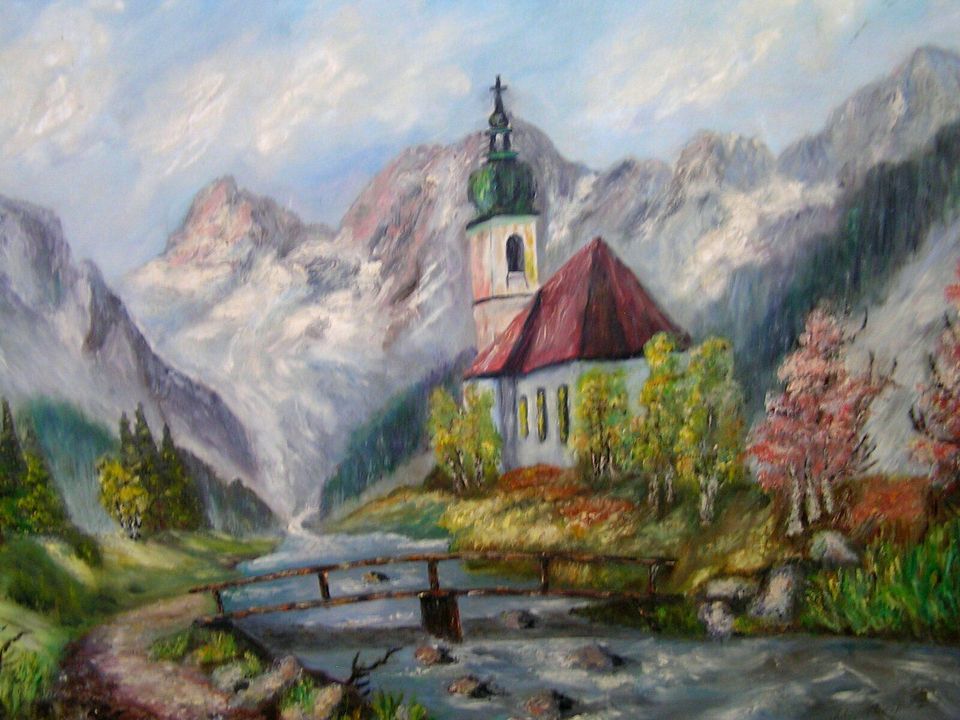 Gemälde, Ramsau Pfarrkirche St.Sebastian, sign. M.Weiß, dat.\'72 in Bayern -  Bad Kissingen | Kunst und Antiquitäten gebraucht kaufen | eBay  Kleinanzeigen ist jetzt Kleinanzeigen