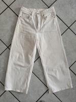 H&M Jeans Wide cropped XS/34 weiß High waist Sommer Hose akt Koll Saarland - Merzig Vorschau