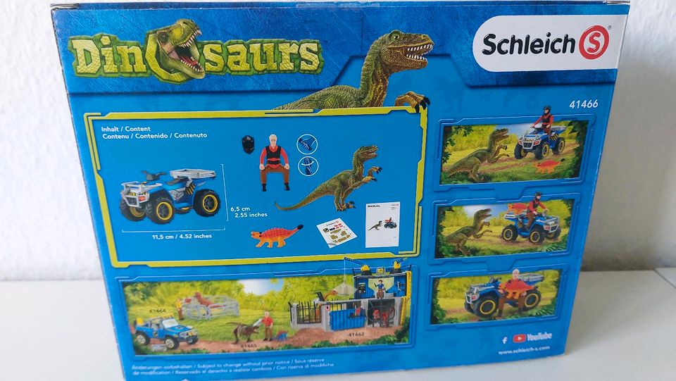 Schleich Dinosaurs Dinosaurier 41466 Flucht auf Quad in Bad Nauheim