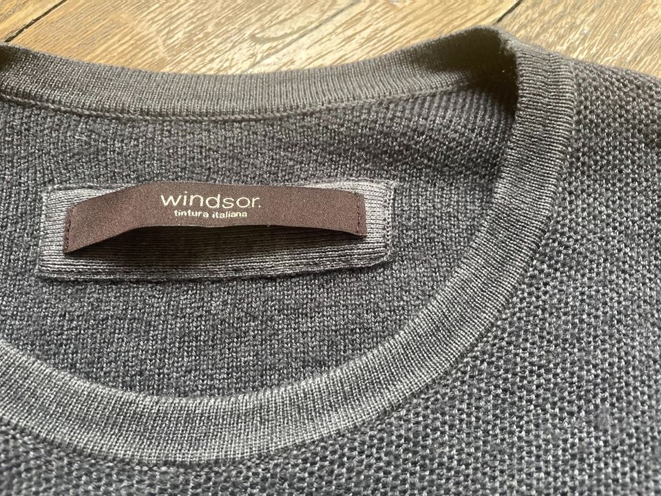 Pullover Windsor, Schurwolle, grau, Größe 46 in München