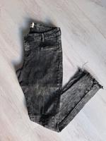 Damen Hose Stretch Jeans schwarz grau meliert Gr. 40 Bayern - Bayreuth Vorschau