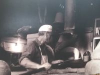 Bild auf Leinwand, Backstube, 143x92 cm, Vintage Bäcker, Holzofen Schleswig-Holstein - Flintbek Vorschau