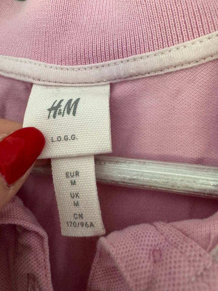 H&M Poloshirt rosa M in Hattstedt