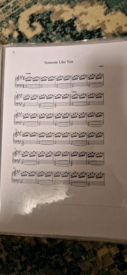 Diverse ausgedruckte Notenblätter Klavier in Weilheim i.OB