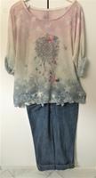 2er Set Bluse+Jeans Hose 3/4 G&X Gr.38, 95 % Coton Stretch Saarland - Ottweiler Vorschau