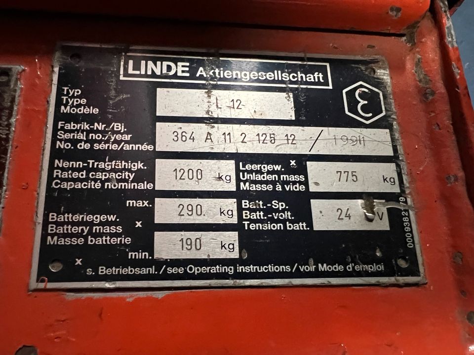 Linde L12 Hochhubwagen in Hamm