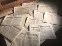 8 historische Zeitungen „Augsburger Abendzeitung“, Juli 1914. Baden-Württemberg - Wiesensteig Vorschau