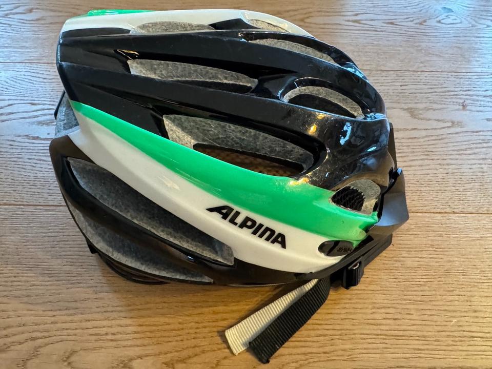 Alpina Fahrradhelm schwarz-grün-weiß Gr. 51-55 unfallfrei - TOP in Bergkirchen