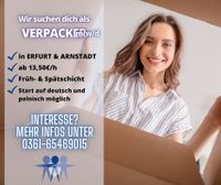 VERPACKER m/w/d ab 13,50€/h in Erfurt & Arnstadt Thüringen - Erfurt Vorschau