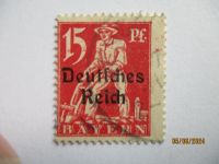 Bayern Briefmarke 1920 mit Plattefehler Aufdruck viel dünner Niedersachsen - Hildesheim Vorschau